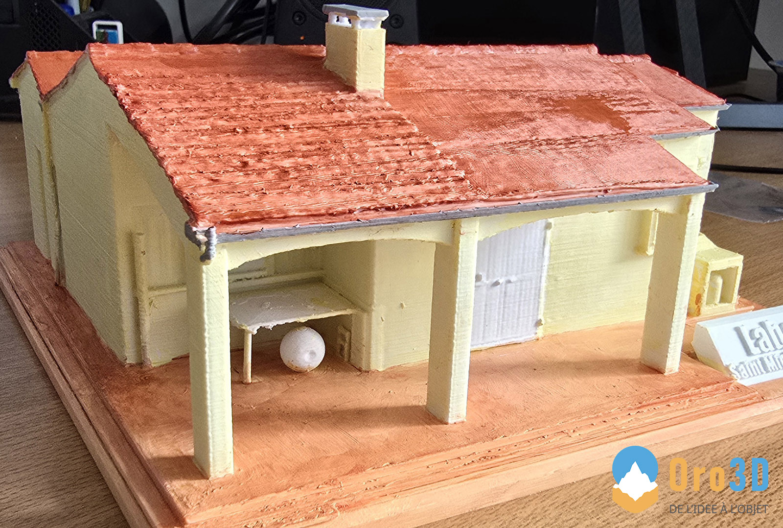 Statuette maison Oro3D